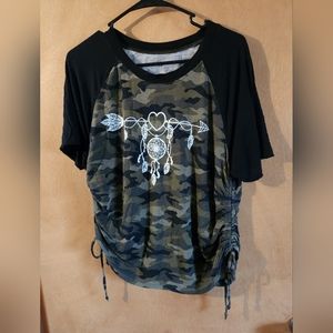 No Boundaries Camo Dreamcatcher Top
